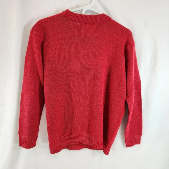 Vintage Ugly  Christmas Tree Sweater Red Unisex - Picture 6 of 11